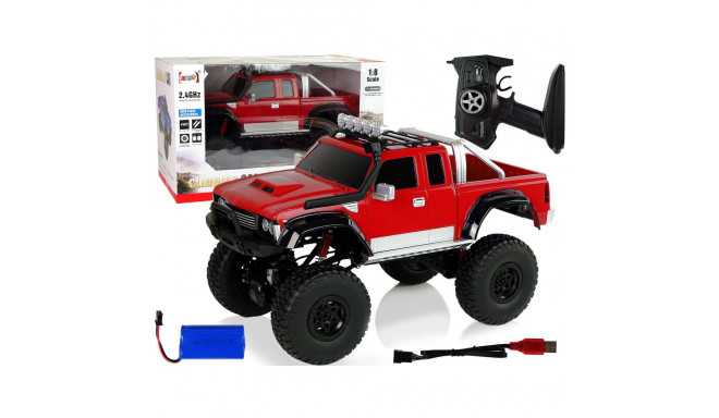 Auto off-road R/C 2.4G ronimisauto 1:8 punane 4x4