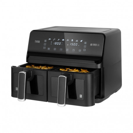 beebiõlivaba fritüür TEESA AIR FRYER DUAL POT XXL 8L 2700W