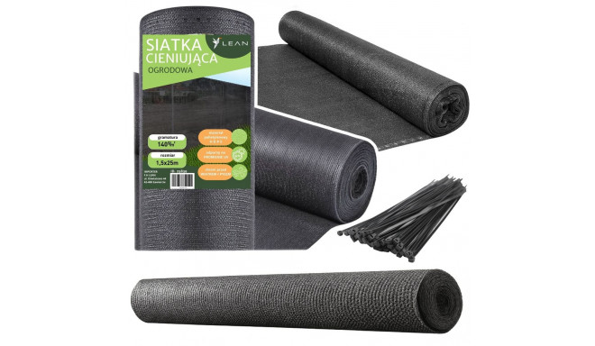 Siatka Cieniująca Na Ogrodzenie Płot Maskująca Szara 1.5M 25M 140g/m?