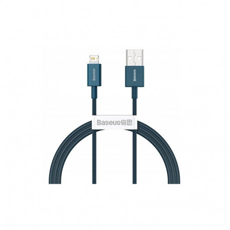 BASEUS Kabel USB Lightning iPhone Superior Series, 2.4A, 1m (niebieski) CALYS-A03