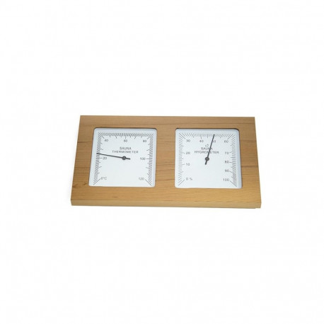 THERMOMETER&HYGROMETER REDCEDAR AP-082BW