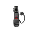 SURGE PROTECTOR LANBERG SP1 3M 5X SCHUKO OUTLETS BLACK
