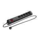 SURGE PROTECTOR LANBERG SP1 3M 5X SCHUKO OUTLETS BLACK