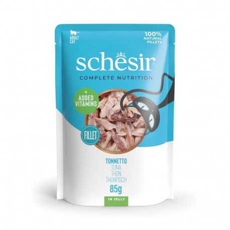 SCHESIR märg kassitoit tuunikala želees 85 g