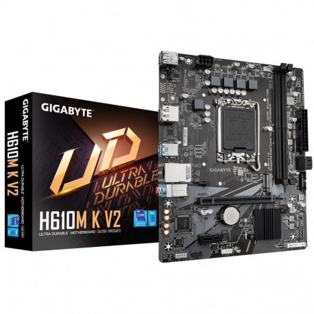 Gigabyte Mainboard||Intel H610|LGA1700|Micro-ATX|Memory DDR5|Memory slots 2|1xPCI-Express 3.0 1x|1xP