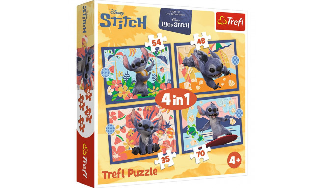 TREFL DISNEY STITCH Puslede komplekt Hawaii puhkus, 4 tk