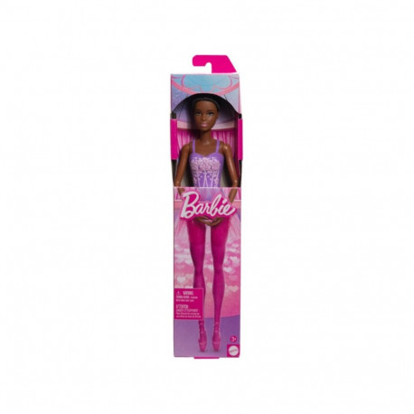 Barbie mustade juustega baleriinnukk