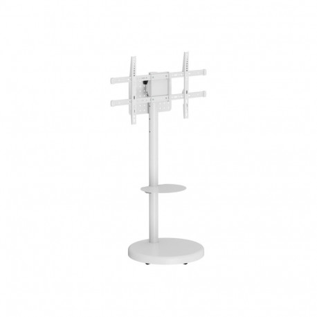 TECHLY Floor Stand with Trolley Shelf LCD/LED/Plasma TV 37inch-86inch White