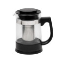 Resto Kitchenware 90512 teekann üksik teekann 950 ml must, läbipaistev