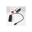 Axagon HUE-S2C interface hub USB 3.2 Gen 1 (3.1 Gen 1) Type-A 5000 Mbit/s Black