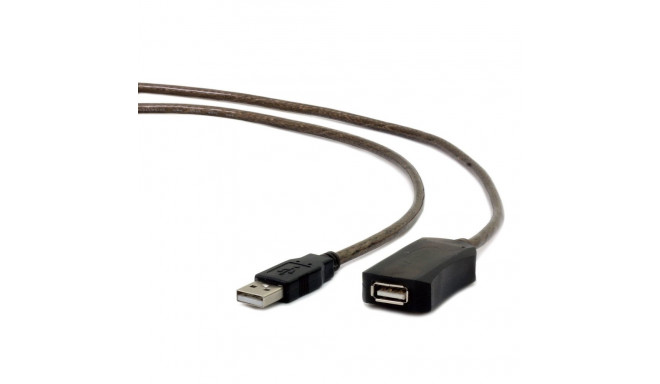 Gembird USB A/USB A M/F 5m USB kaabel USB 2.0 must