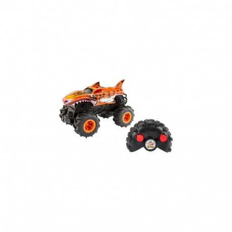 Hot Wheels Monster Trucks RC HW Tiger Shark RC in 1:24 Scale, Remote-Control Toy Truck