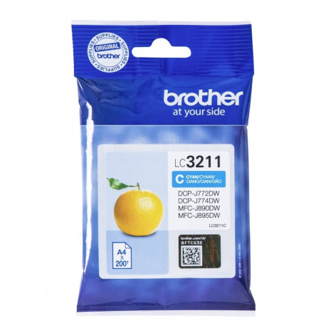Brother tindikassett LC 3211 (LC3211C), tsüaan