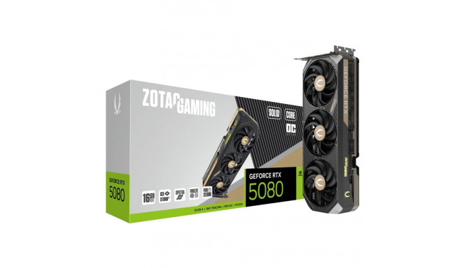 Zotac GeForce RTX 5080 SOLID CORE OC (DLSS 4, 3x DisplayPort, 1x HDMI 2.1)