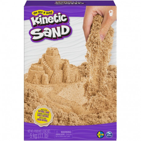 Spin Master Kinetic Sand - Natural Brown, Play Sand (5 kilograms of sand)