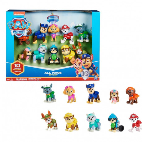 PAW Patrol - Action Pack Pups Geschenkset (10 Hundefiguren)