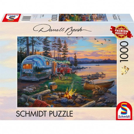 Darrell Bush pusle Campingidyll am See (1000 Teile)