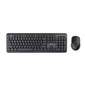 Keyboard and Wireless Mouse Trust TKM-350 Black QWERTY