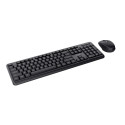 Klaviatuur ja Juhtmevaba Hiir Trust TKM-350 Must QWERTY