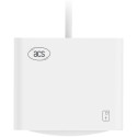ID-kaardi lugeja Acs ACR40 Type-C juhtmega, valge