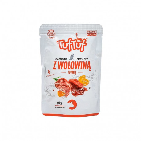 TUF TUF Minced beef with pumpkin - wet dog food - 100g