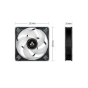 ARCTIC P12 PWM PST A-RGB 0dB arvutikorpuse ventilaator 12 cm must, valge 1 tk