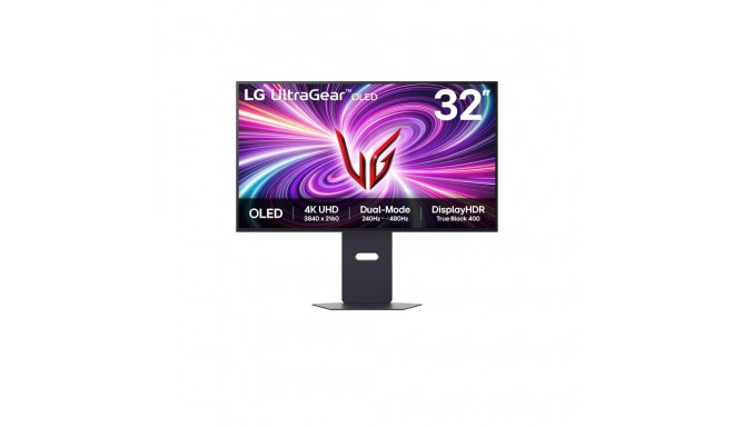 LG 32" ULTRAGEAR DUAL MODE OLED GAMING MONITOR  UHD 4K  SPEAKER