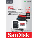 MicroSD Card - SanDisk Ultra 128GB UHS-I Class 10 Red/Grey