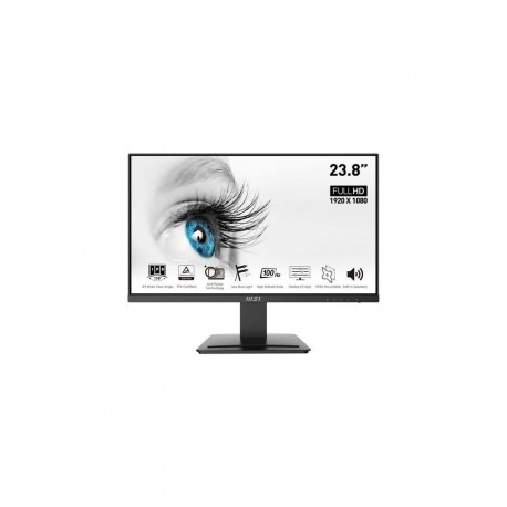 MSI Pro MP243X 23.8 Inch Monitor, Full HD (1920 x 1080), 100Hz, IPS, 4ms, HDMI, DisplayPort, Built-i