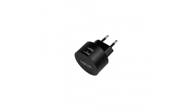 LogiLink USB socket adapter, 2x USB-port for Fast Charging, 10.5W