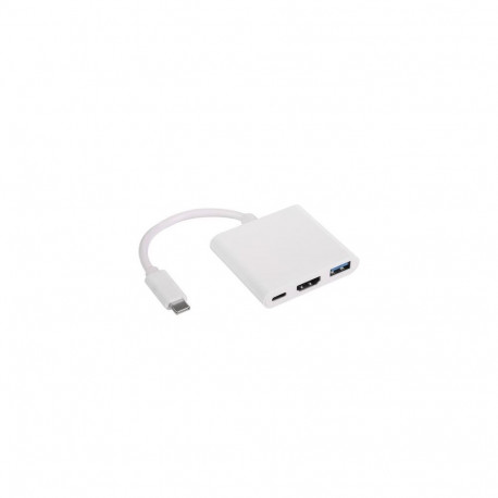 Akyga AK-AD-57 white color - Hub - Hub USB 2.0 Type-C 500 Mbit/s