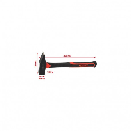 KS Tools 142.1401 hammer Cross-peen hammer Black