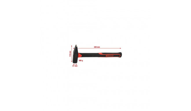 KS Tools 142.1351 hammer Cross-peen hammer Black