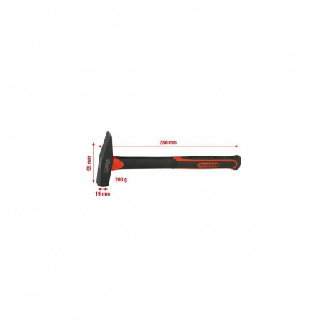 KS Tools 142.1321 hammer Cross-peen hammer Black