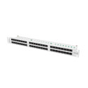 PATCH PANEL 48 PORT 1U 19" CAT.5E UTP GREY LANBERG