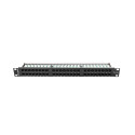 PATCH PANEL 48 PORT 1U 19" CAT.5E UTP BLACK LANBERG