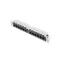PATCH PANEL 12PORT 1U 10" CAT.6 UTP GREY LANBERG