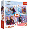 TREFL FROZEN Puslede komplekt, 4 tk, Frozen 2
