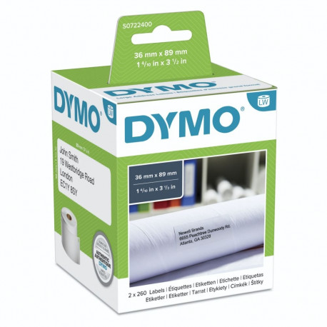 Dymo Schriftband 99012 White Paper (S0722400)