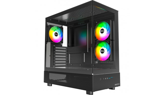 Montech XR, Tower Case (Black, Tempered Glass x 2)