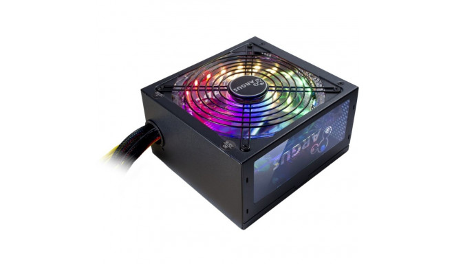 Inter-Tech Argus RGB-600W II, PC power supply (black, 2x PCIe, 600 watts)