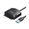 Ugreen adapter cable for 2.5'' / 3.5'' drive (USB-A 3.0 - SATA) black (CR108)