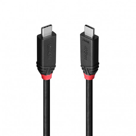CABLE USB4 240W TYPE C 0.5M/BLACK LINE 37000 LINDY