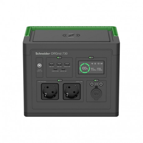 Schneider Electric APC OffGrid Portable Power Station 730, 738Wh Lithium-ion, LCD, 2 CEE 7/3 Schuko