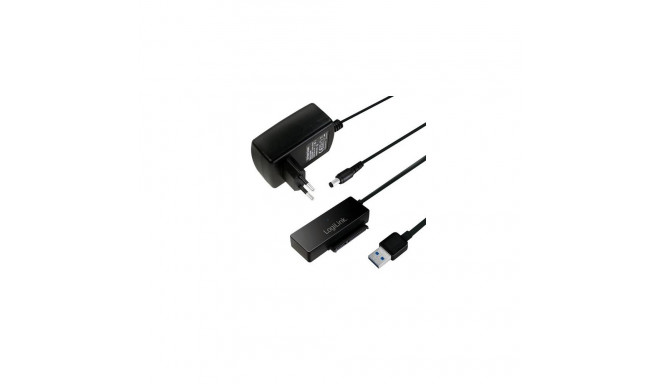 LogiLink AU0050 storage drive docking station USB 3.2 Gen 1 (3.1 Gen 1) Type-A Black