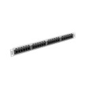 PATCH PANEL 24 PORT 1U 19" CAT.6 UTP GREY LANBERG