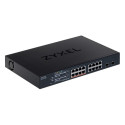 Zyxel XMG1915-18EP Hallatav L2 2.5G Ethernet (100/1000/2500) Toite üle Etherneti (PoE)