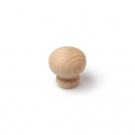 FURNITURE KNOB D30 7-259.95 RAW BEECH