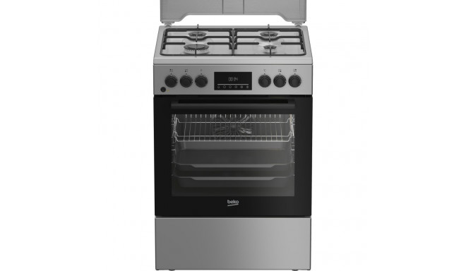 BEKO Cooker FBM62320SDS, Width 60 cm, A, Gas/Electric, LED screen