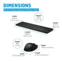 HP 655 Wireless Mouse Keyboard Combo - Black - US ENG